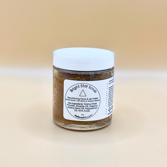 BRIGHT STAR SCRUB △ Resurfacing Face & Lip Polish