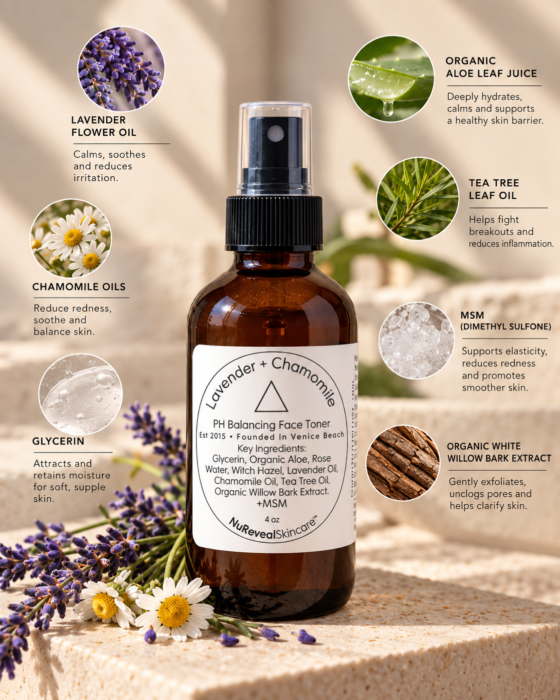 PH BALANCING TONER △ Lavender + Chamomile
