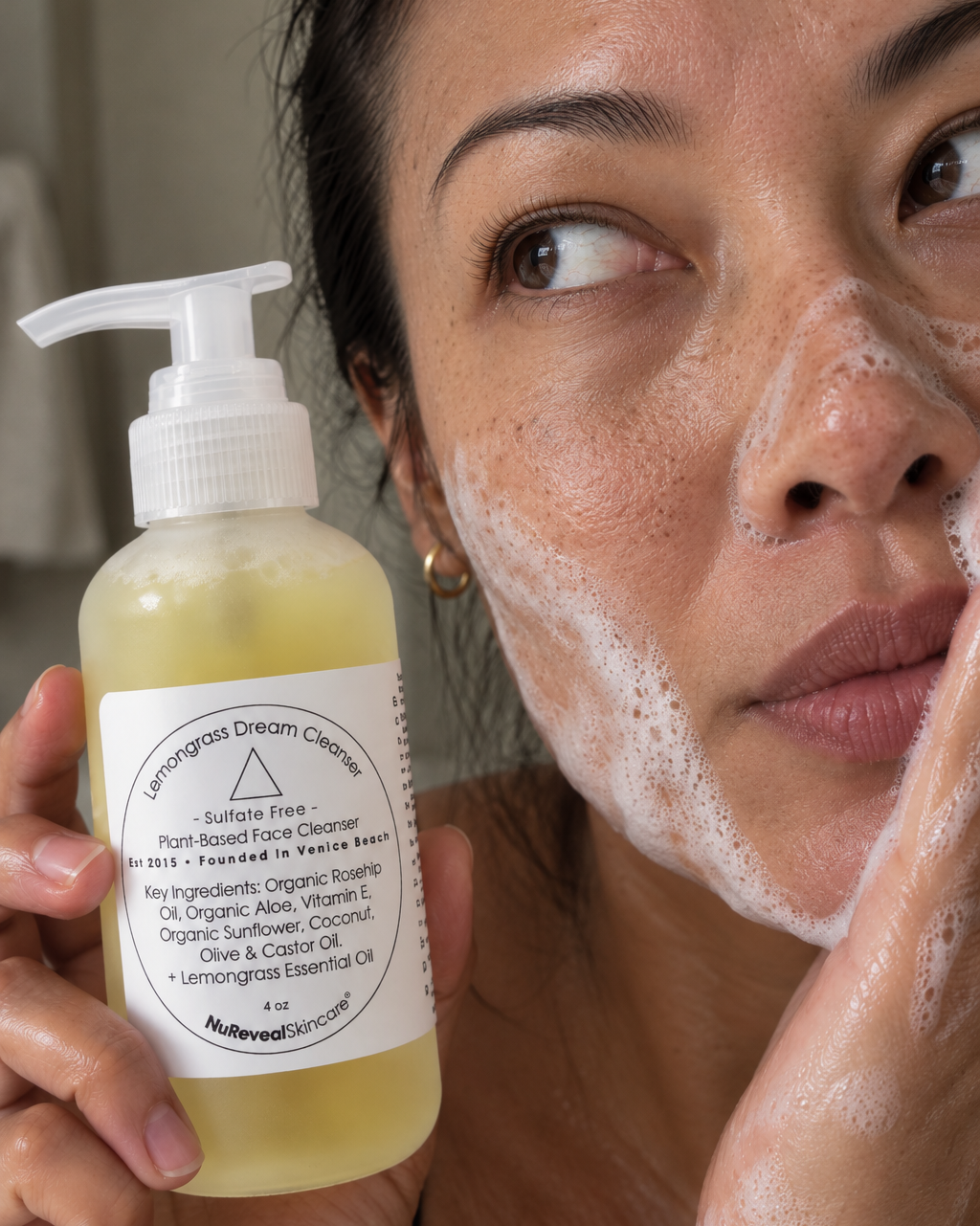 LEMONGRASS DREAM △ Gentle Foaming Facial Cleanser - Sulfate Free!