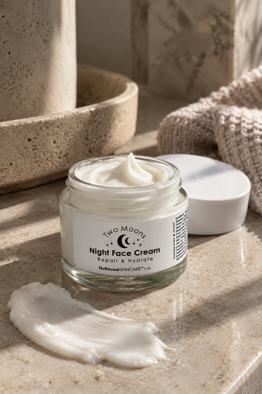 TWO MOONS ☾☾ NIGHT FACE CREAM - Repair & Hydrate - NEW FORMULA