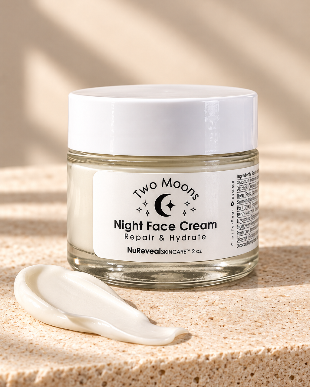 TWO MOONS ☾☾ NIGHT FACE CREAM - Repair & Hydrate - NEW FORMULA!