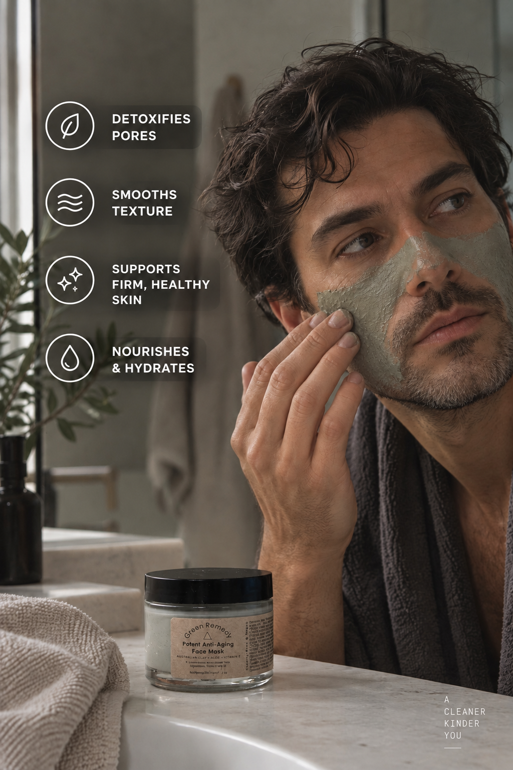 GREEN REMEDY △ Potent Anti-Aging Face Mask